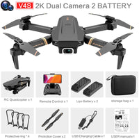 4DRC V4 WIFI FPV Drone WiFi live video FPV 4K/1080P HD Wide Angle Camera Foldable Altitude Hold Durable RC Quadcopter