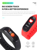 Sport Fitness Tracker Watch Smartband Bracelet - Multiple Features!