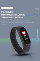 Sport Fitness Tracker Watch Smartband Bracelet - Multiple Features!