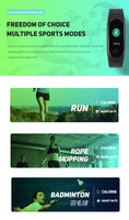 Sport Fitness Tracker Watch Smartband Bracelet - Multiple Features!