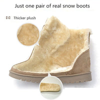 Women's Boots Warm Snow Boots With Fur Plush Insole