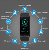 Waterproof Smart Watch Bracelet With Heart Rate Monitor and MORE!