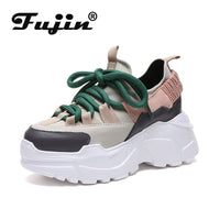 Fujin Women's Casual Comfortable Platform Shoes