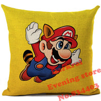 Super Mario Cushion Printed Decor Throw Pillows