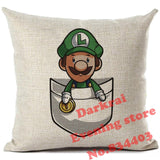 Super Mario Cushion Printed Decor Throw Pillows