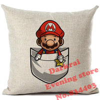 Super Mario Cushion Printed Decor Throw Pillows