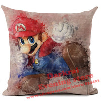 Super Mario Cushion Printed Decor Throw Pillows