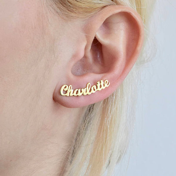 Custom Name Earrings Personalized Gift for Her