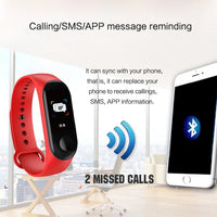 Sport Fitness Tracker Watch Smartband Bracelet - Multiple Features!