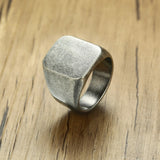 Personalized Mens Signet Rings