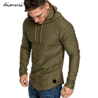 Men's Solid Color Hooded Slim Sweatshirt